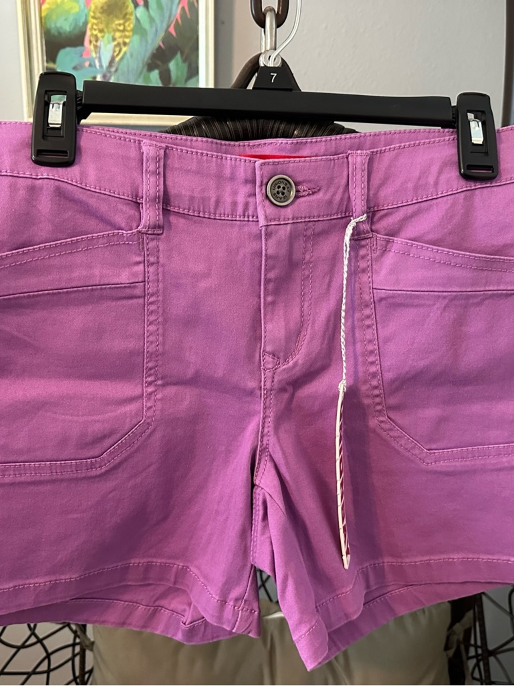 UNIONBAY Bright Purple Women's Jean Shorts